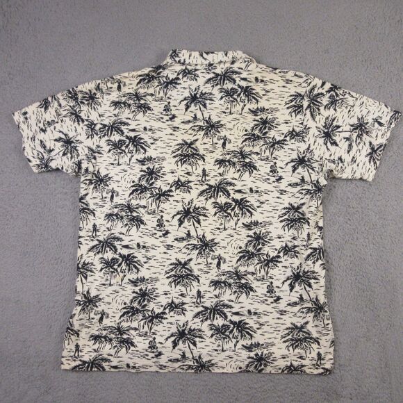 Vintage Polo Ralph Lauren Mens Hawaiian Polo Shirt size‎ XL Floral Palm Trees - Picture 9 of 12